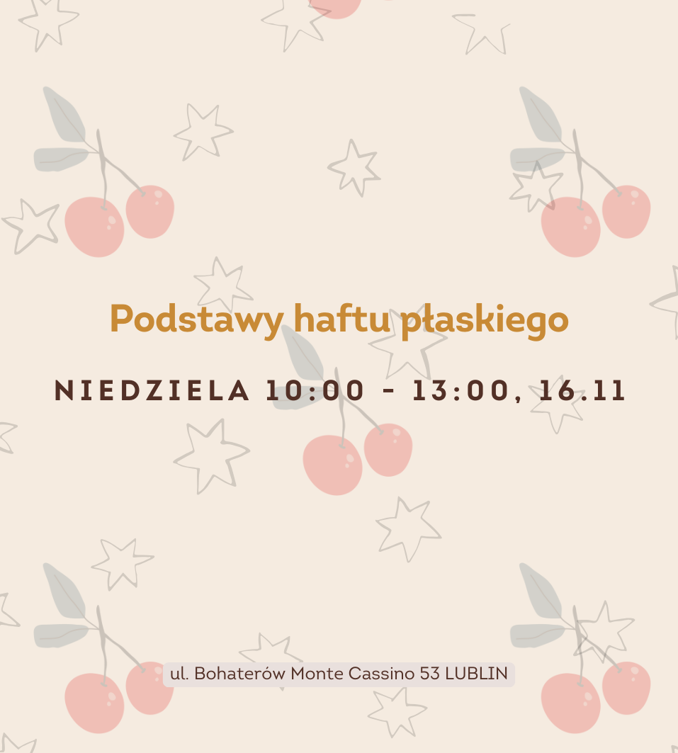 Podstawy haftu płaskiego – zestaw do haftu